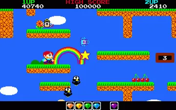 Rainbow Islands screen shot game playing